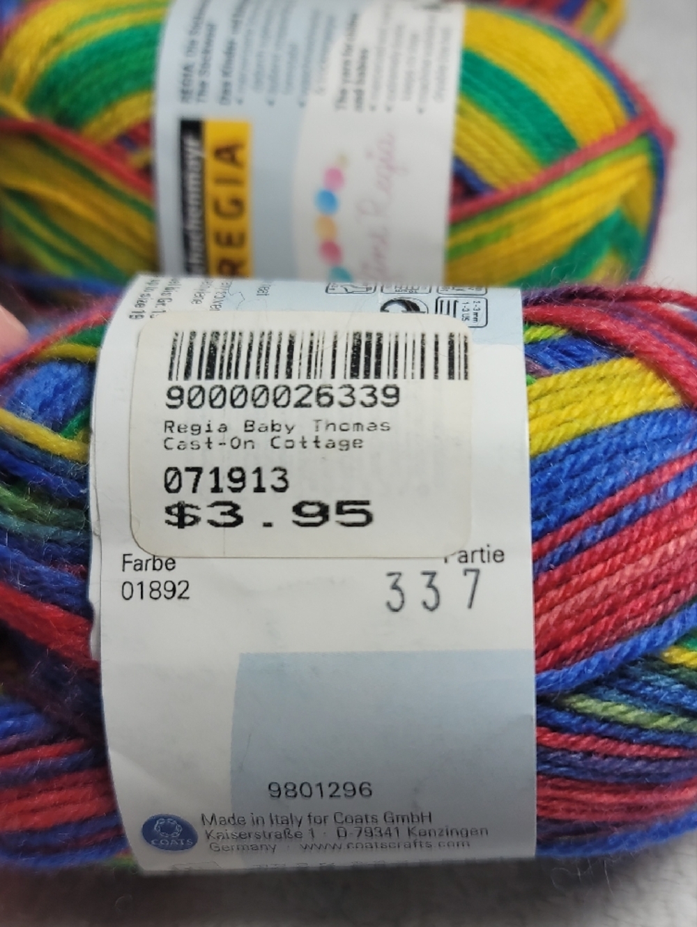 Multicolor Rainbow Sock Yarn - Bright Rainbow Colors - Picture 6 of 8